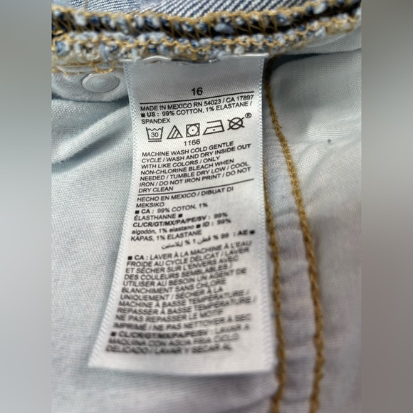 Old Navy High-Rise OG Loose Distressed Jeans Size 16 - Picture 4 of 7